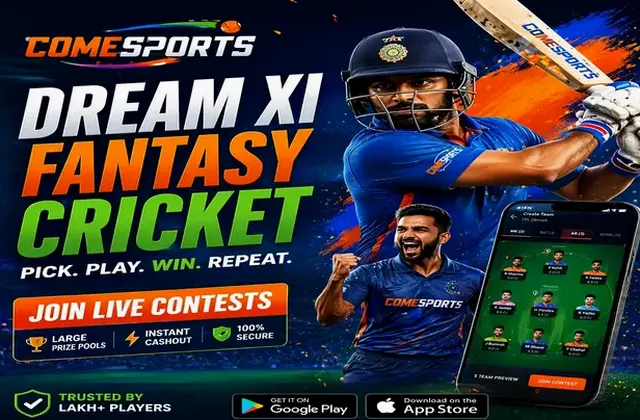 Come (come) fantasy cricket & matchday visual 1